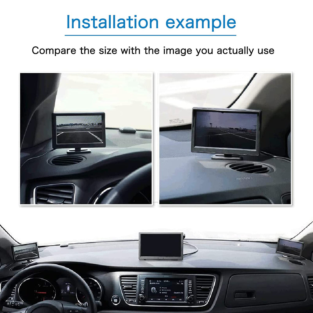 OBEST 5 Zoll LCD Bildschirm Rückfahrkamera, wasserdichte IP68 Monitor für Rückfahrkamera, Rückfahrkamera Monitor für Auto SUV LKW Truck Wohnmobil