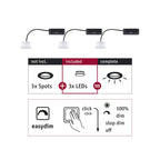 Paulmann EBL Choose 3er Coin Set Easy-Dim LED 3x6,