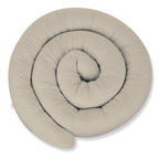 ekm trade XXL 300 cm Bettschlange für Allergiker Bettkissen Stillkissen Bettrolle Zierkissen Bettumrandung Schlange Handmade 100% Baumwolle (8 – Beige, 300 cm)
