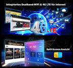 Erisin Qualcomm 8GB+128GB 8-Kern Android 14 Autoradio mit navi für VW Golf 5 6 T5 Caddy Polo Passat B6 Touran Skoda Seat Tiguan, 7" 2 Din Bluetooth Radio mit CarPlay Android Auto DAB+ WiFi IPS Canbus