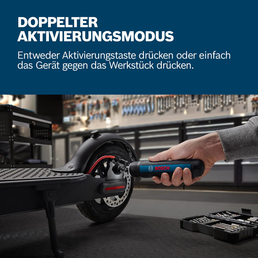 Bosch Professional Akkuschrauber Bosch GO 3 (inkl. 8-teiligem Bit-Set, Bitaufnahme, USB-C-Kabel, Mini-Koffer)