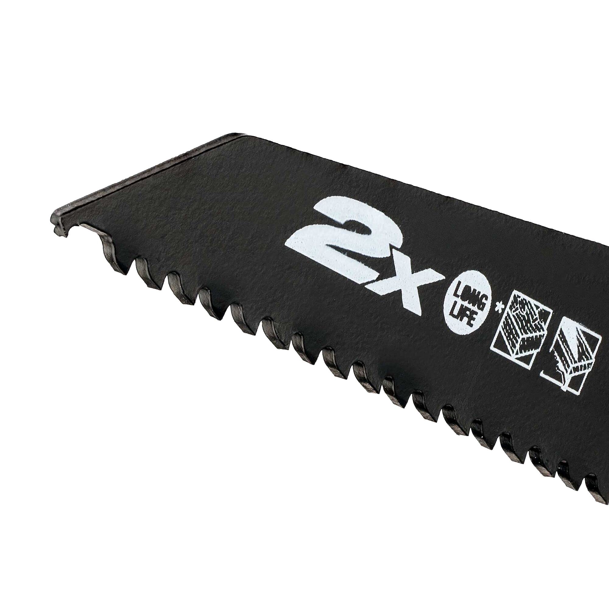 DEWALT 12-tlg. Extreme Säbelsägeblätter-Set DT2441L (für Schnitte in Holz, Holz mit Nägeln, Metall, Rohre, mit Eintauchspitze, spezielles Blattdesign für lange Lebensdauer)