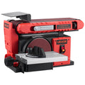 VEVOR Band-Tellerschleifer 400 W, 152,4 mm Tellerschleifer & 101,6x914,4 mm Bandschleifer, mit 0-45° verstellbarem Arbeitstisch & Staubabsauganschluss für Holzbearbeitung, Messerschärfen