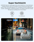 AZDOME Dashcam Auto mit 4K Auflösung, WiFi Autokamera mit GPS, Dash Camera mit Nachtsicht, 170°Weitwinkel, WDR, 2,4" IPS, 24/7 Parküberwachung, Bewegungserkennung, Loop-Aufnahme(GS63H)