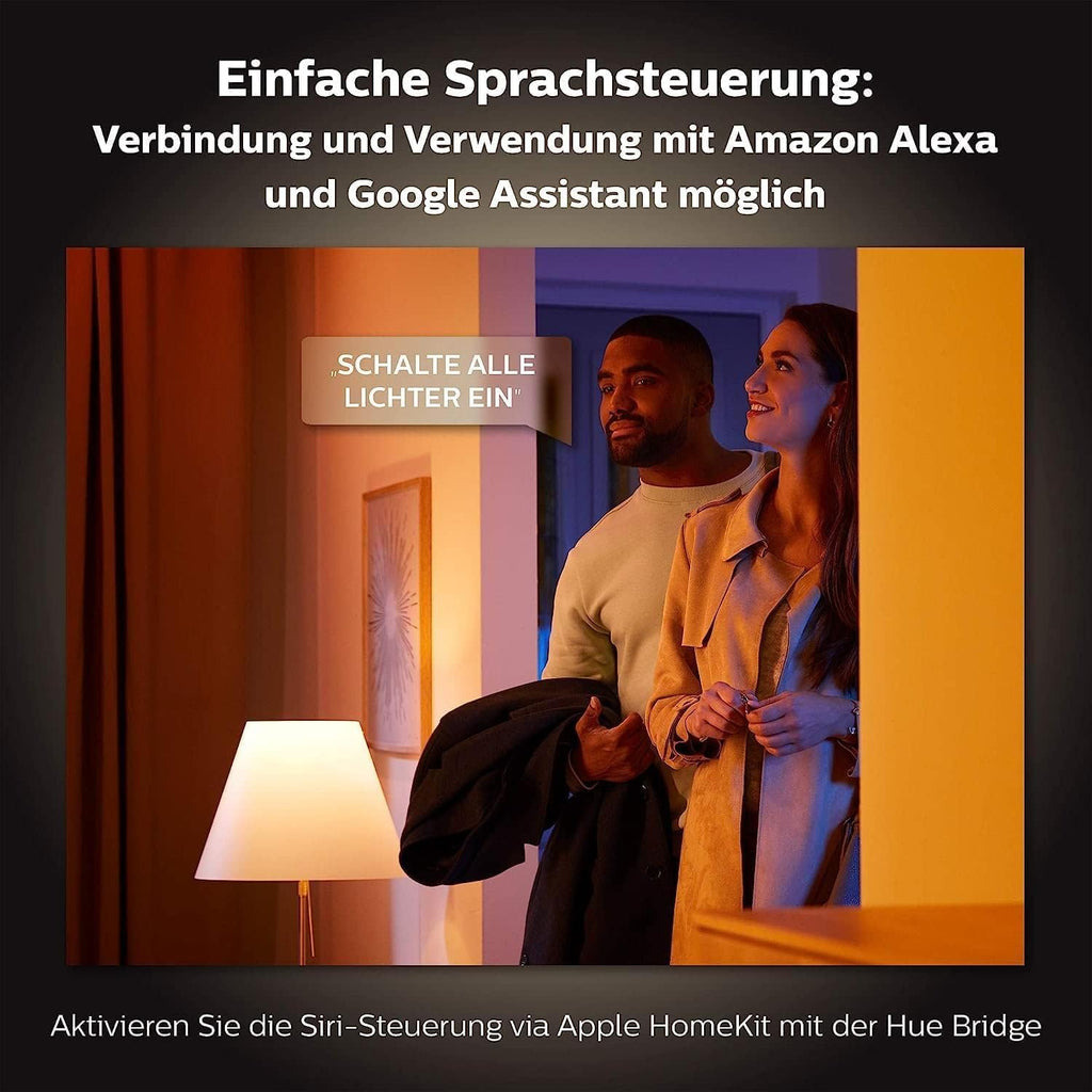 Philips Hue White Ambiance Pillar 1er Spot Erweiterung, inkl. GU10 LED-Lampe, steuerbar via App, kompatibel mit Amazon Alexa (Echo, Echo Dot), weiß, neue Generation