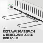 Fellowes Saturn A4 Laminiergerät fürs Büro – InstaHeat, 60 Sek. Aufwärmzeit, Staufreigabe, Auto-Abschaltung – für 80/100/125 Mikron – inkl. 10 Folien – für Zuhause & Büro