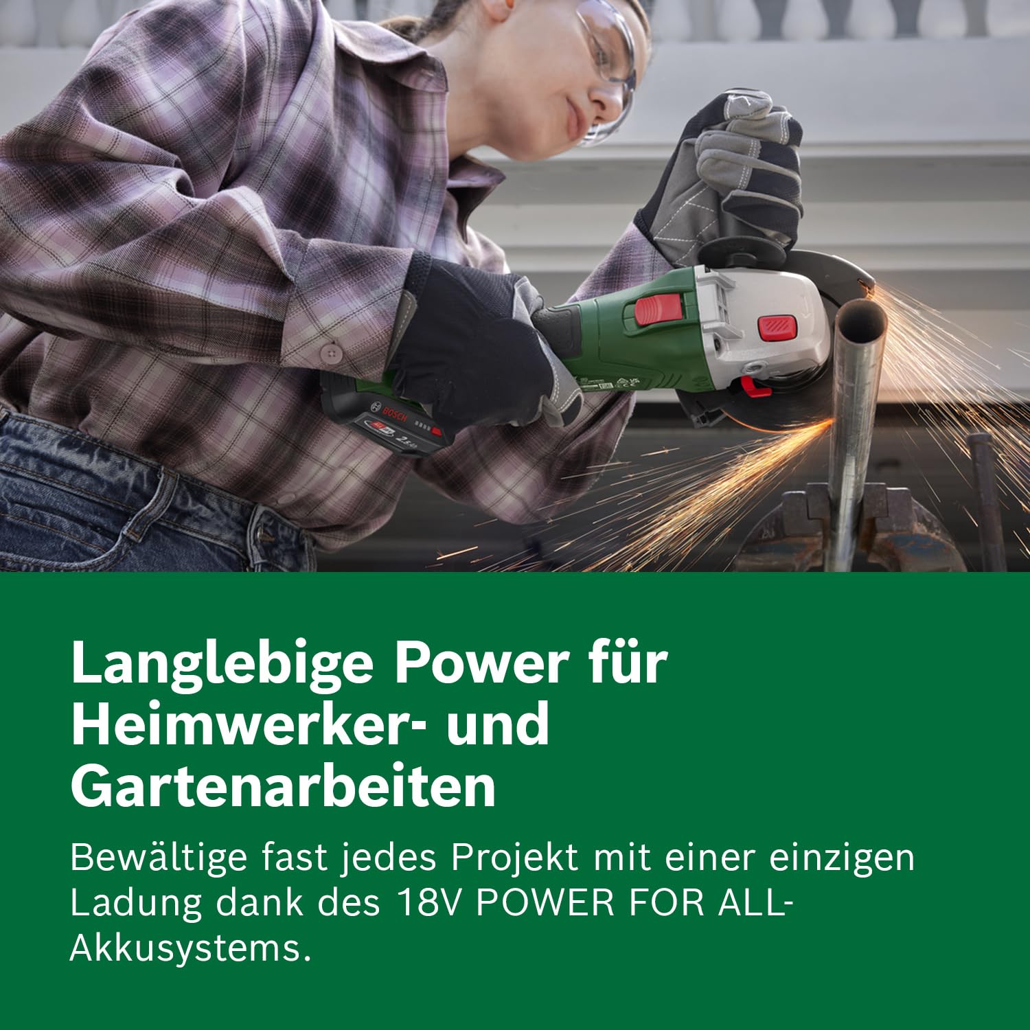 Bosch Ersatz-Akku PBA 18V 2.5Ah W-B (Hohe Kapazität für längere Laufzeit; Kompatibel mit Allen 18V Power for All-Geräten)