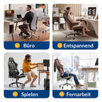 COSYLAND Bürostuhl Rollen 5er Set, 11mm x 22 mm Rollen für Bürostühle, Strapazierfähige Bürostuhl Rollen Parkett, Sehr leise Schreibtischstuhl rollen, Passend für 99% aller Bürostühle