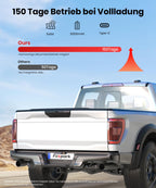 Foxpark Solar Rückfahrkamera Kabellos:Zwei-Minuten-Schnellinstallation & HD 1080P mit 5 Zoll Monitor, Leistungsstarke Nachtsicht, IP69K Auto Wasserdicht Rückfahrkamera Funk Set für Wohnmobil, LKW