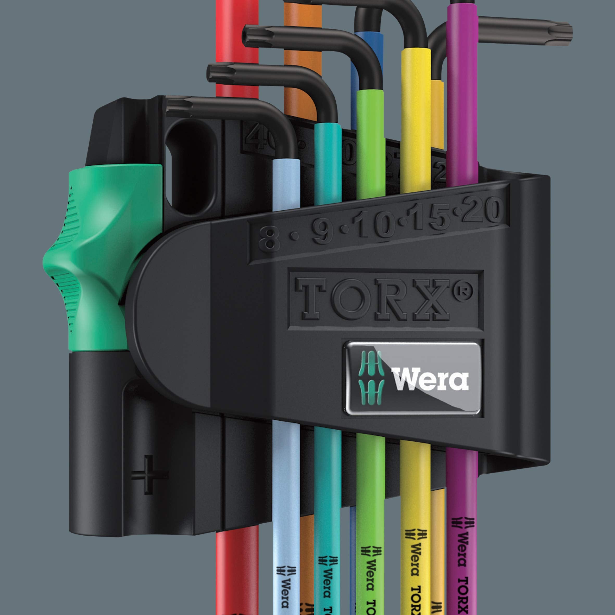 Wera Winkelschlüsselsatz 967 SPKL/9 TORX® BO Multicolour, BlackLaser, 9-teilig, 05073599001