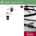 Paulmann Beleuchtungssystem Plug&Shine LED-Außeneinbauleuchte 6 W Warm-Weiß 93908 Silber 38 °