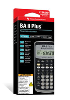 Texas Instruments BA II Plus Taschenrechner (Hosentasche, finanziell, Schwarz, Knöpfe, Akku)