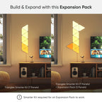 Nanoleaf Shapes Triangle Erweiterungspack, 3 zusätzliche Dreieckigen LED Panels - Smarte Modulare RGBW WLAN 16 Mio. Farben Wandleuchte Innen, Musik & Bildschirm Sync, Funktioniert mit Alexa