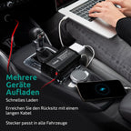 Odoga Wechselrichter 12V auf 230V – 300 W Spannungswandler, Stromwandler mit 3A USB-C und USB-A Anschluss, Inverter 12V 220V, Auto Steckdose, Laden Sie Ihr Laptop, iPad, iPhone, Tablet Und Mehr