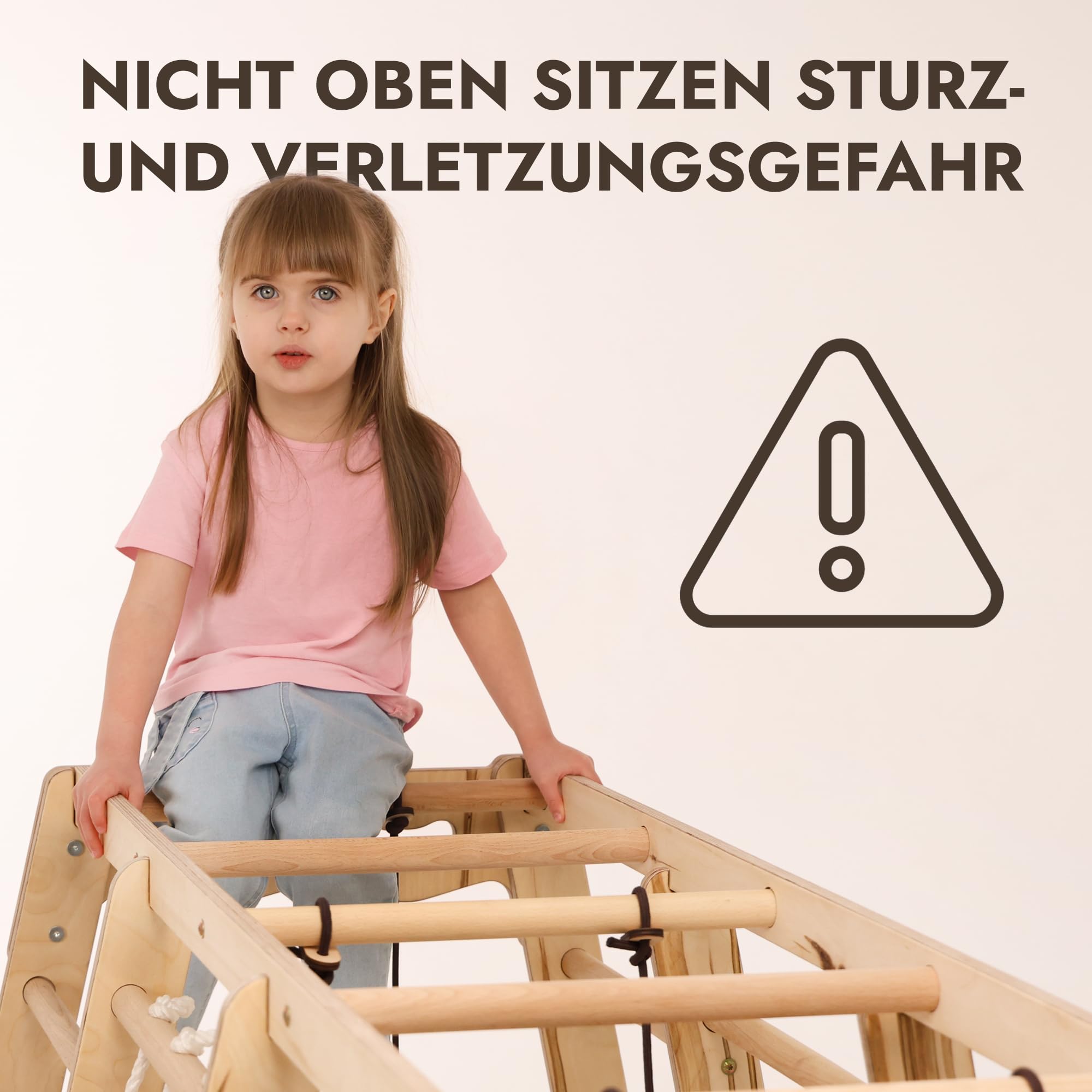 Goodevas Verbessert 9-in-1 Klettergerüst Indoor für Kinder, Montessori Klettergerüst mit Rutsche, Schaukel, Kletterwand, Kletterdreieck – Spielplatz für Kinderzimmer