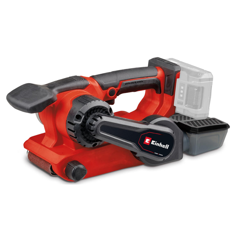 Einhell Professional Akku-Bandschleifer TP-BS 18/457 Li BL-Solo Power X-Change (18 V, Brushless-Motor, inkl. 3x P80 Schleifband 457x75 mm, ohne Akku & Ladegerät)
