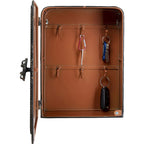 Kare Design Schlüsselkasten Safe, Schwarz, Schrank, Vintage Safe, mit 6 Haken, Stahl, Klein, 31x24x13 cm (H/B/T)