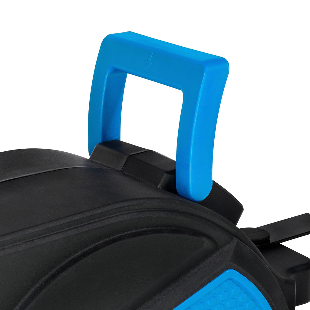 Güde Automatikschlauchtrommel 15 m (12 bar, 180° schwenkbar, Druckluftschlauch Ø 16/9 mm hochflexibel, abriebfest, überfahrbar, chemikalien- und temperaturbeständig, Automatikeinzug, Wandhalterung)