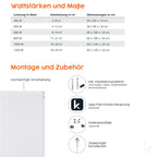 Könighaus Infrarotheizung mit Bild - 1200 Watt + Smart Thermostat & Könighaus APP - Energiesparende Infrarot Wandheizung mit Bildmotiv – TÜV SÜD - Weißer Rahmen (05. Dschungelbrücke)