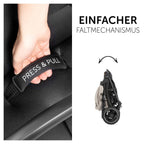 hauck Rapid 4D, Beige - Kinderwagen mit Pannensicheren Gummiräder - ab Geburt bis 22 kg - mit Liegefunktion, UPF 50+, Schnell Klappbar, Becherhalter, Höhenverstellbar