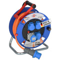 Brennenstuhl Garant Camping-Kabeltrommel/CEE 230V Kabeltrommel 25m (H07RN-F 3G2,5 Kabel in der Signalfarbe orange, für den ständigen Einsatz im Außenbereich IP44, Made in Germany)