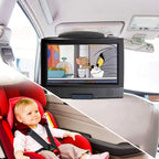 Hikig Kopfstützenhalterung DVD-Player Auto, Universal KFZ-Halterung für 7-11 Zoll Tragbare DVD-Player mit Drehbarem Bildschirm - Schwarz