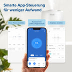 Levoit 19dB leise Top-Fill Luftbefeuchter, Smart Humidifier für Schlafzimmer, Baby, Luftfeuchtigkeit Sensor, Raumbefeuchter mit 360°Drehdüse für Kinderzimmer, Pflanzen, 3 L, Cremeweiß
