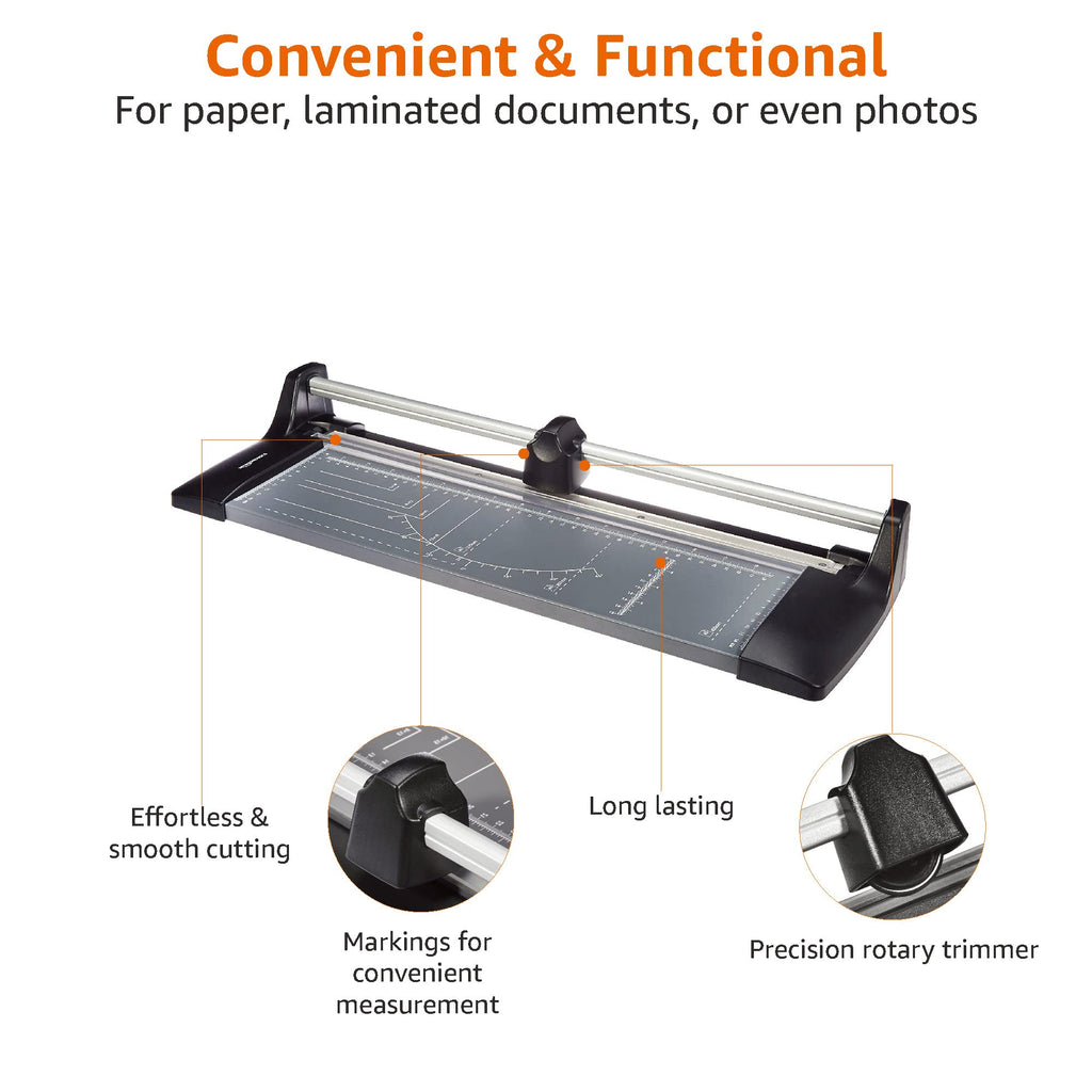 Amazon Basics Papier Rollenschneider, A3-Format