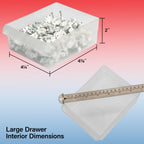 Akro-Mils 10724 Schubladenschrank aus Kunststoff mit 24 Schubladen, für Garage, Perlen-Organizer, Lego-Aufbewahrung, Lehrer-Werkzeugkasten, Make-up-Organizer und mehr, 50,8 cm B x 15,2 cm T x 40,6 cm