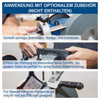 Scheppach Nass-Schleifsystem Tiger 7000s (Nass-Schleifmaschine mit 200W Induktions-Motor, Edelkorund Schleifstein 250 x 50 mm 220 Körnung | inkl. Universalvorrichtung | Abziehpaste & Winkellehre
