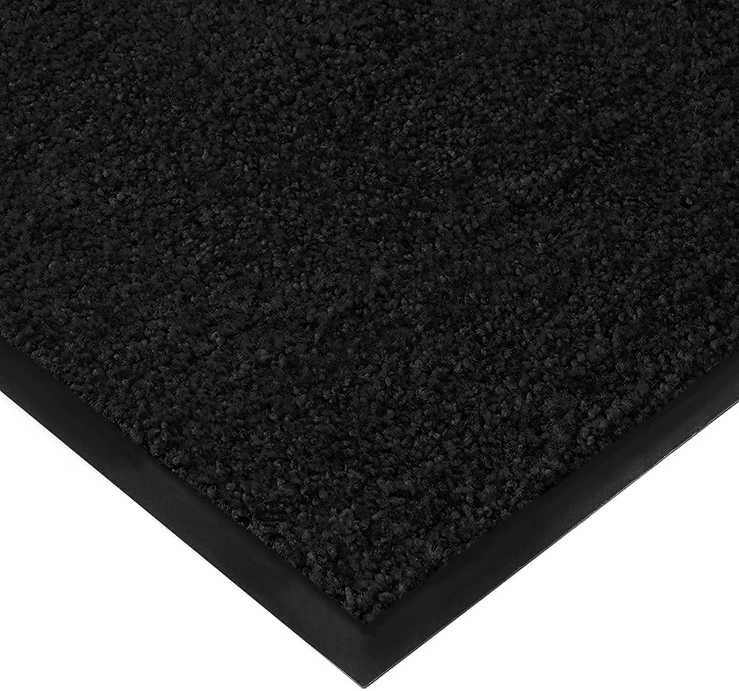 etm® Schmutzfangmatte - Fußmatte in vielen Größen - Türmatte Fußabstreifer für Haustür innen und außen (Schwarz, 200x400 cm)