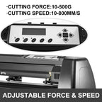 VEVOR 28 Inch Vinyl Schneideplotter Vinyl Cutter Plotter 720 mm Slogan Cutting Plotter Desktop Machine mit der Software