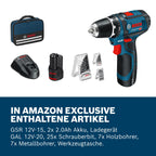 Bosch Professional 12V System Akku Bohrschrauber GSR 12V-15 (ohne Akku/ Ladegerät)