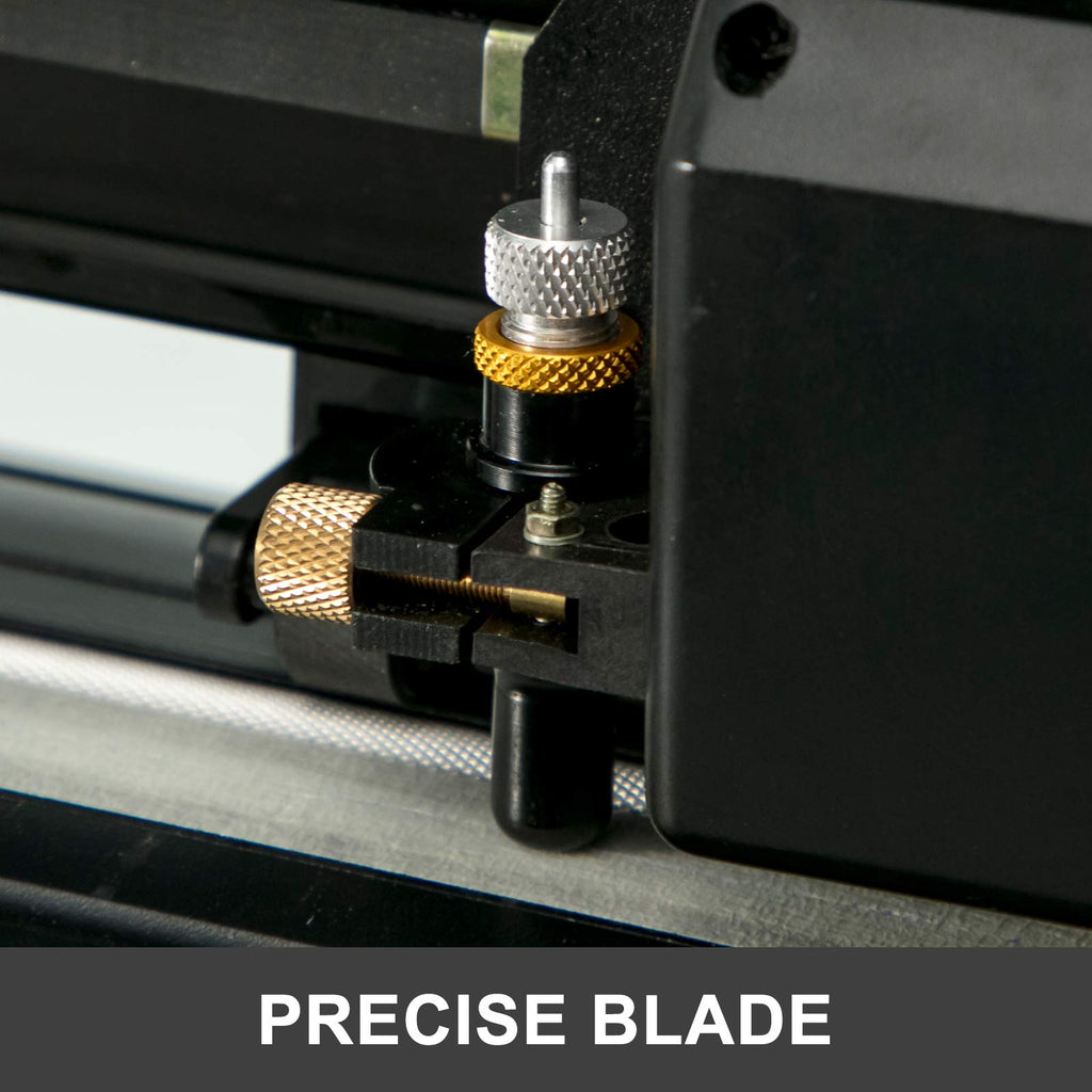 VEVOR 870mm Vinyl Schneideplotter 34Inch 3 Klingen Plottermaschine Vinyl Cutter Plotter Folienplotter Foliendrucker Profi Plotter Cutting mit Signmaster Software mit Ständer für Schilder Papierzufuhr