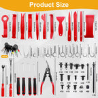 Druuzyl 268 Stück Hebelwerkzeug Auto, Universal Auto Demontage Werkzeuge, Innenverkleidung Werkzeug, Zierleistenkeil-Set, Kunststoffkeile KFZ Set für Entfernung Autotür Türverkleidung und Platten