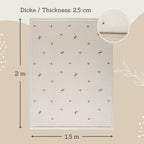 Wolkenweiche Spielmatte Baby 200x150x2,5cm, Blumen – Teppich für Kinderzimmer mit hochwertigem Memory-Schaum – Krabbelmatte Baby mit Rutschfester Unterseite – Krabbeldecke, Kinderteppich, Tatami Matte