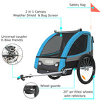 Tiggo Kinderanhänger Jogger 2 in 1 Kinderfahrradanhänger Fahrradanhänger Anhänger 50402