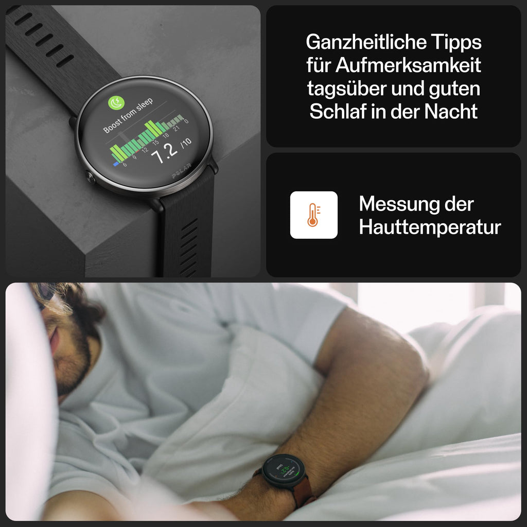 Polar Ignite 3 Titanium – Fitness- und Wellness-Smartwatch mit GPS, Schlafanalyse, AMOLED-Display, 24/7-Activity Tracker, Pulsuhr, Fitness Tracker, personalisierten Trainingseinheiten