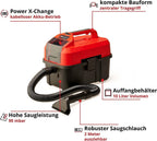Einhell Akku-Nass-Trockensauger TE-VC 18/10 Li-Solo Power X-Change (18 V, 10 L Tank, inkl. 2 m-Schlauch, Fugen-/Bürstendüse + Polster-/Universaldüse, ohne Akku)