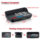 Head Up Display Auto HUD Anzeige OBD2 & HUD GPS Anzeige, iKiKin 3,5 Zoll Kopf-Display, Tachometer, Auto Tachometer, Motorgeschwindigkeit Sicherheitsalarm