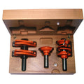 CMT ORANGE TOOLS SET FRESE X PORTE HW 3 Pz. S=12.7mm, Schwalbenschwanzschnitt, Falzschnitt, Routerbits, Wolframcarbid, 1 Flüte