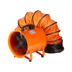 VEVOR Bauventilator 367-W-AC-Motor Baugebläse 2800 U/min Baulüfter Gebläse 2574 CFM (4373 m3/h) Axiallüfter mit 10 m Schlauch Axialgebläse 79 dB Geräuschpegel Industrielüfter
