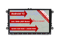 M.I.C. AV9V2-Ultra Android 13 Autoradio mit navi Qualcomm Snapdragon 665 8G+256G Ersatz für VW Golf t5 touran Passat RNS RCD Skoda SEAT: SIM DAB Plus BT 5.0 WiFi 2din 9" IPS Panzerglas Bildschirm USB