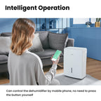 Comfee Luftentfeuchter 20L/24h,Raumgröße ca.100m³(40m²),APP-fähig,Smart modu,Timer 24H,Wassertank 3L,Gegen Feuchtigkeit,MDDF-20DEN7-WF