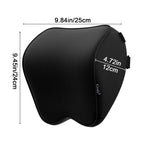 2-Pack Auto Nackenkissen, Weichheit Auto Kopfstütze Kissen zum Fahren mit verstellbarem Riemen, 100% Memory Foam und atmungsaktiver Abnehmbarer Abdeckung, 12 cm Dick
