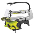 RYOBI 125 W Dekupiersäge RSW1240G, 127 mm Sägeblatt, 405 mm Schnittkapazität, neigbarer Tisch, Staubabsaugung, Arbeitslicht