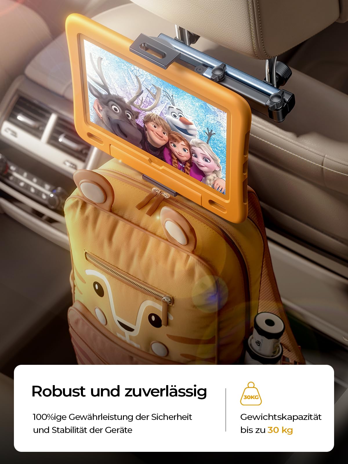 LISEN für iPad Tablet Halterung Auto Mitte, Universal Handyhalterung Auto Organizer Zubehör Innenraum Ausziehbare KFZ für Tablethalterungen Auto Reise Zubehör für iPad Air/Samsung/und 4,7-11 Zoll