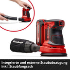 Einhell Akku-Exzenterschleifer TE-RS 18 Li-Solo Power X-Change (Lithium-Ionen, Drehzahl-Elektronik, Mikro-Kletthaftung, inkl. 1x Schleifpapier P80, ohne Akku und Ladegerät)