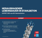Bosch Professional 1x Expert SDS max-8X Hammerbohrer (für Stahlbeton, Ø 25,00x520 mm, Zubehör Bohrhammer)