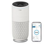 Bosch Air 6000i App-gesteuerter Luftreiniger - Für Räume bis zu 125 m² - Entfernt Schadstoffe - Mit 4-in-1 Luftfilter, Smart Sensor, Automatikmods, Ruhemodus (< 25 dB(A)) - CADR: 600 m³/h